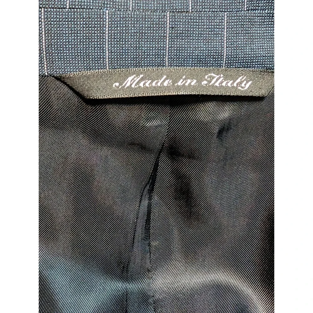 CANALI Men's‎ Charcoal Pinstripe Blazer Made in Italy Wool Blend Size 56R